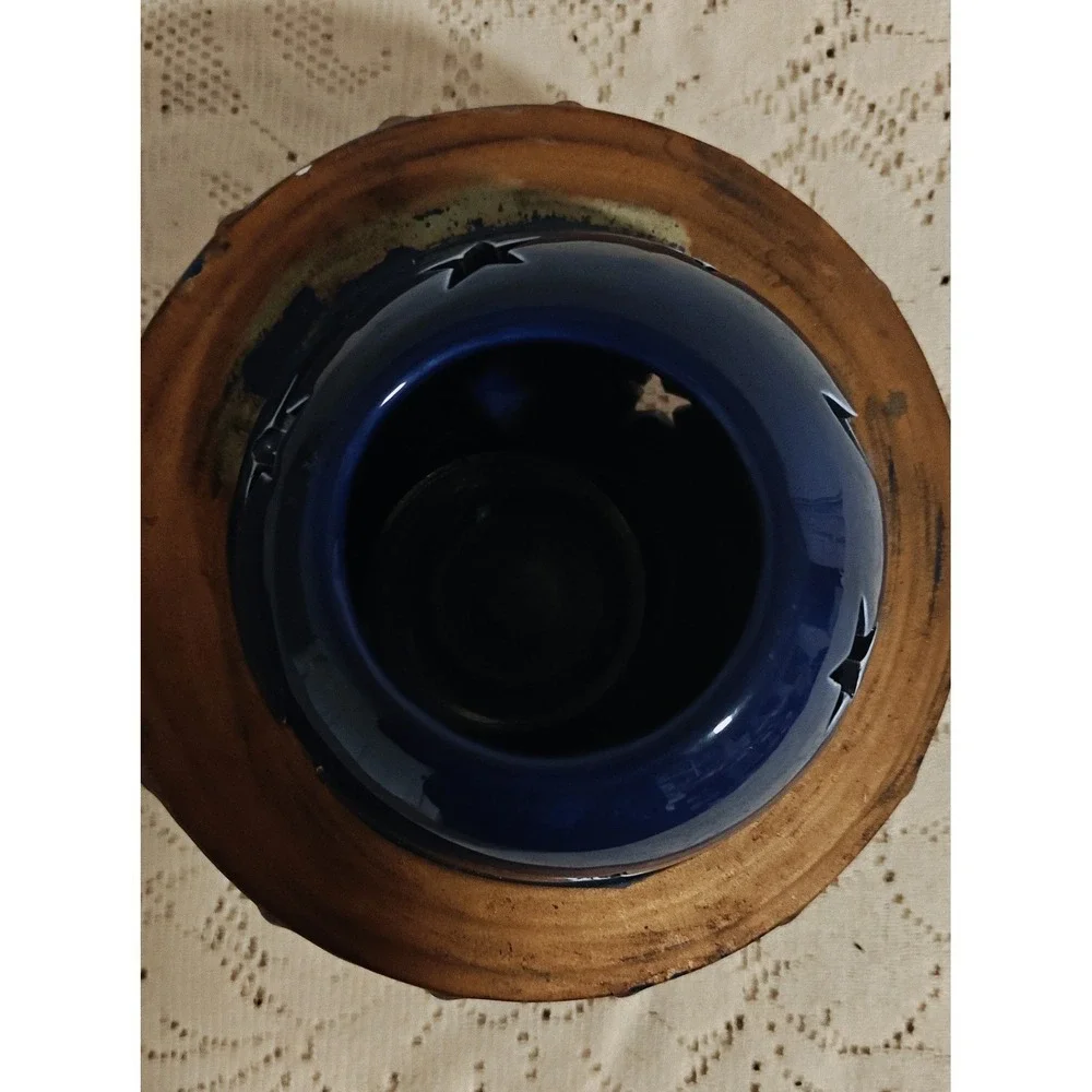 Vintage Ceramic Celestial Lantern Candle Holder Projector